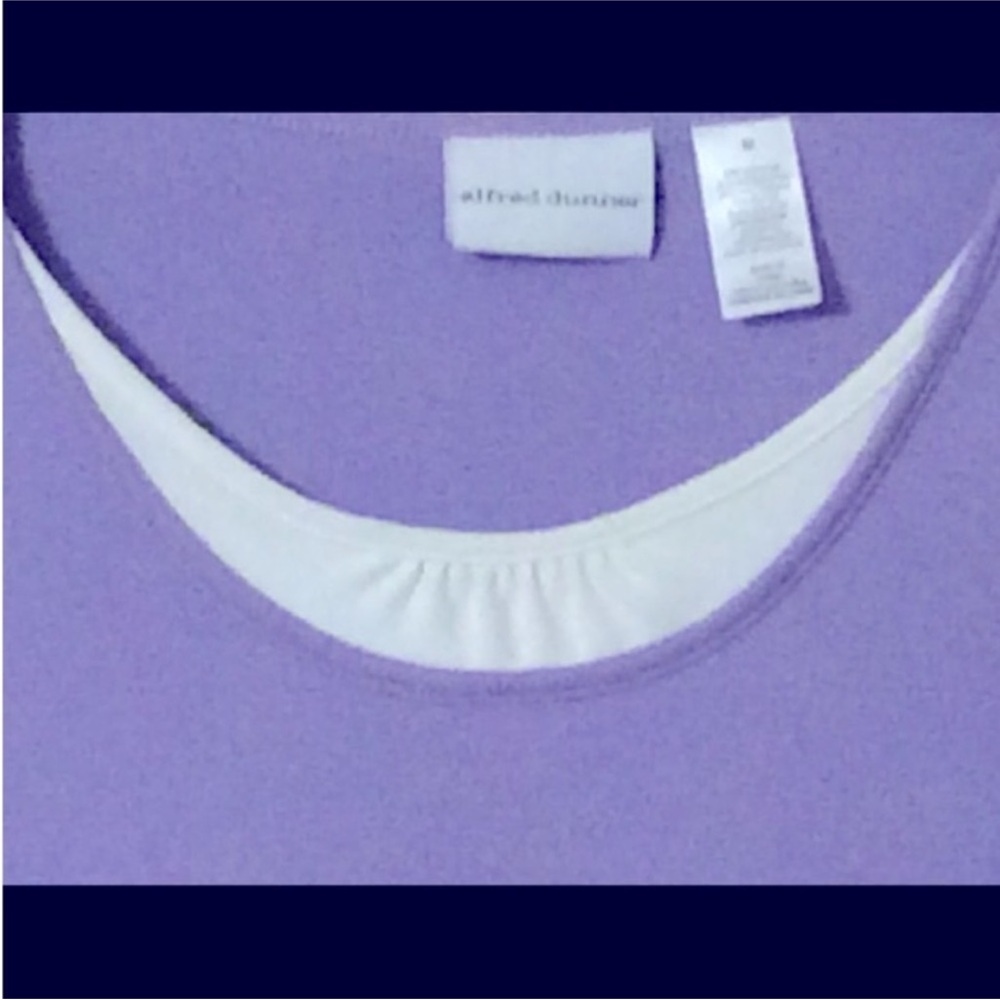 ALFRED DUNNER Purple Layered EMBROIDERED Top Size MEDIUM - Picture 3 of 11